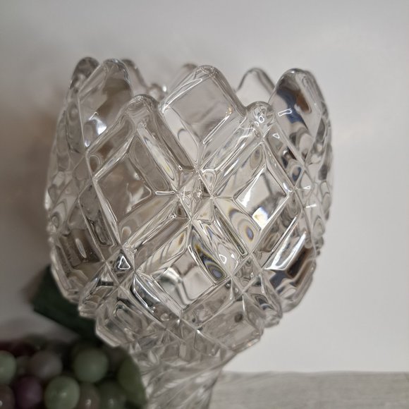 Gorgeous EAPG O'Hara Glass #750  Diamond Bar Bouquet Holder Vase - Picture 3 of 8